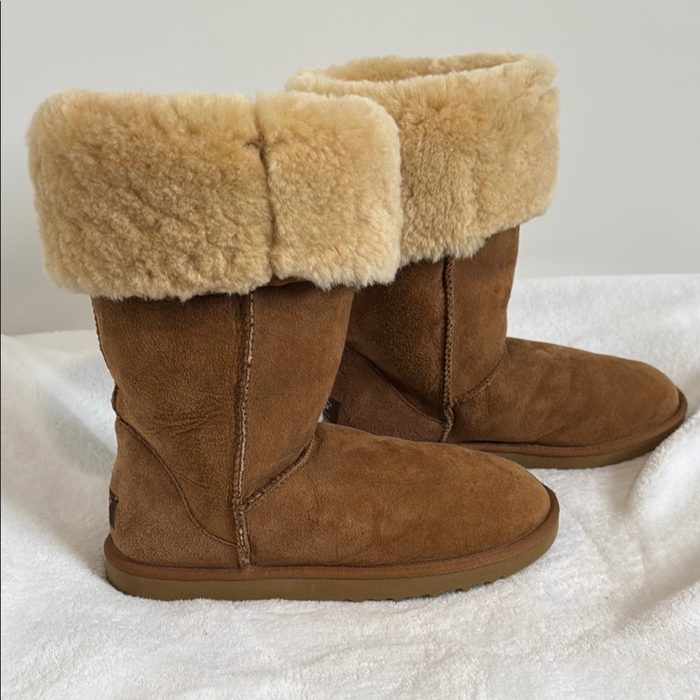 UGG Classic Tall Boots | Chestnut | Shearling Lined - Picture 11 of 16